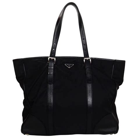 prada br4104 nylon tote black|Prada nylon tote bag.